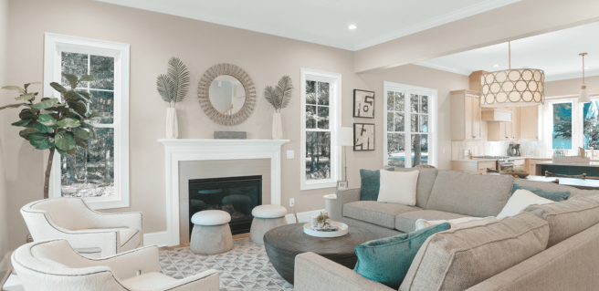 living area of the Richard Wallace Builder model home