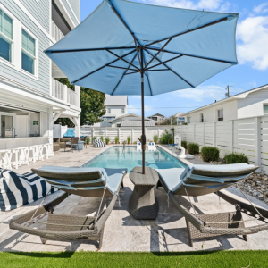 custom pool and patio